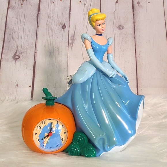 Disney Other - Vintage 90s Disney Fantasma Cinderella Musical Alarm Clock Battery Operated
